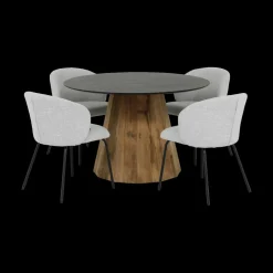 Stoelen|Ygo Stoel YENER lichtgrijs