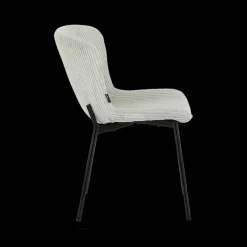 Stoelen|Ygo Stoel ZOEY Beige Ribfluweel