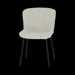 Stoelen|Ygo Stoel ZOEY Beige Ribfluweel