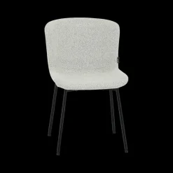 Stoelen|Ygo Stoel ZOEY Bouclé Lichtgrijs