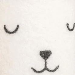 Decoratieve Accessoires|Kinderverlichting|Ygo Tafellamp BEERTJE Hout/Kap Boucle Wit