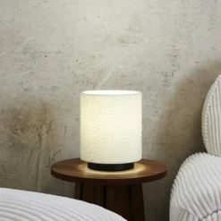 Tafellampen|Ygo Tafellamp BOUCLIZ Laag Zwart/Kap Beige