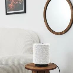 Tafellampen|Ygo Tafellamp BOUCLIZ Laag Zwart/Kap Beige