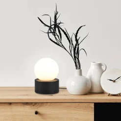 Tafellampen|Ygo Tafellamp COUNTESS Met. Zwart