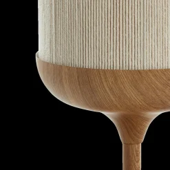 Tafellampen|Ygo Tafellamp DANIA Houtlook/Touw Crème