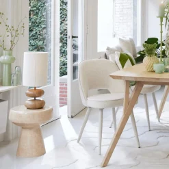 Tafellampen|Ygo Tafellamp DANIALO L Bruin/Touw