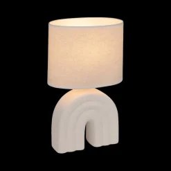 Tafellampen|Ygo Tafellamp GIBAN Keramiek Wit