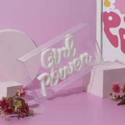 Decoratieve Accessoires|Kinderverlichting|Ygo Tafellamp GIRL POWER LED Roze