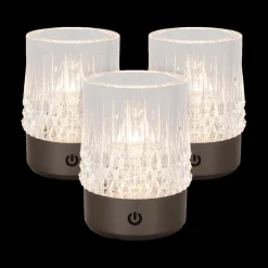 Tafellampen|Ygo Tafellamp LILI Ø8 S/3 Zwart Chroom