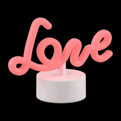 Decoratieve Accessoires|Kinderverlichting|Ygo Tafellamp LOVE LED Rood