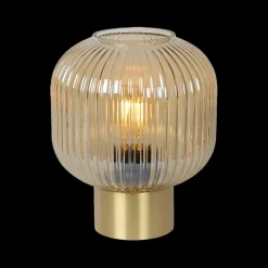 Tafellampen|Ygo Tafellamp MALOTO Amber/Messing