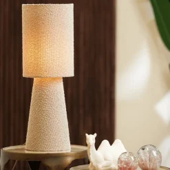 Vloerlampen|Ygo Tafellamp MICKEY Bouclé Zand