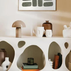 Tafellampen|Ygo Tafellamp PADDOK Metaal Beige