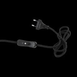 Tafellampen|Ygo Tafellamp RAKEL Mat Zwart/Glas Smoke