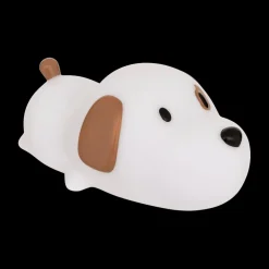 Decoratieve Accessoires|Kinderverlichting|Ygo Tafellamp SCOTTI Hond Wit/Bruin