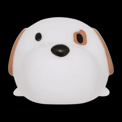 Decoratieve Accessoires|Kinderverlichting|Ygo Tafellamp SCOTTI Hond Wit/Bruin