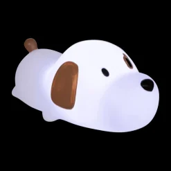 Decoratieve Accessoires|Kinderverlichting|Ygo Tafellamp SCOTTI Hond Wit/Bruin