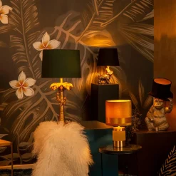 Tafellampen|Ygo Tafellamp SIR WINSTON Goud/Kap Zwart