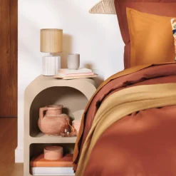 Tafellampen|Ygo Tafellamp THYLIA Keramiek Wit m/Kap Beige