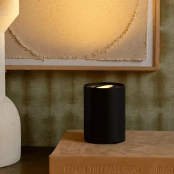 Tafellampen|Ygo Tafellamp TUBE Zwart