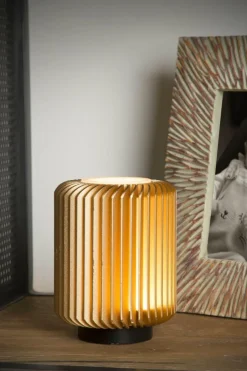 Tafellampen|Ygo Tafellamp TURBIN Mat Goud