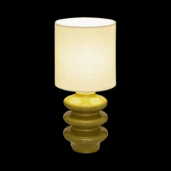 Tafellampen|Ygo Tafellamp VUNIS Kaki met Kap