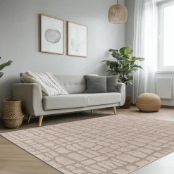 Tapijten|Ygo Tapijt LOTUS Cubes Beige 230