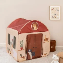 Tapijten | Meubels|Ygo Tent HUIZIE Rood/Beige