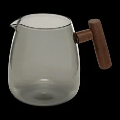 Koffie & Thee|Ygo Theepot TWISTE 80cl Glas Grijs/Hout