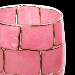 Woondecoratie|Ygo TL-Houder DRONERO L Glas Roze