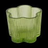 Woondecoratie|Ygo TL-Houder FIHONA Bloemvorm Glas Groen Ass.