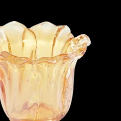 Woondecoratie|Ygo TL-Houder FLOWALY Glas Geel