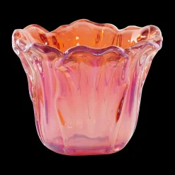 Woondecoratie|Ygo TL-Houder FLOWALY Glas Rood