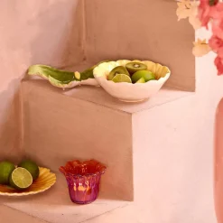 Woondecoratie|Ygo TL-Houder FLOWALY Glas Rood