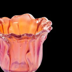 Woondecoratie|Ygo TL-Houder FLOWALY Glas Rood