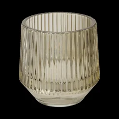 Woondecoratie|Ygo TL-Houder TIAGGO Glas Groen L Ass.