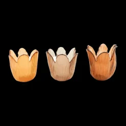 Woondecoratie|Ygo TL-Houder ZAVIA Tulp Glas Ass.