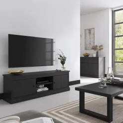 Tv-Meubelen|Ygo TV-Meubel CASTELLO B115 Zwarte Eik