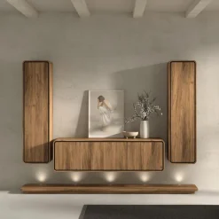 Tv-Meubelen|Ygo Tv-Meubel NESTOR Walnoot/Zwart B163