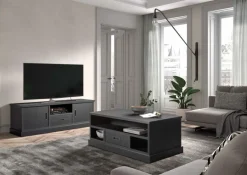 Tv-Meubelen|Ygo Tv-meubel WINSTON Zwart B166