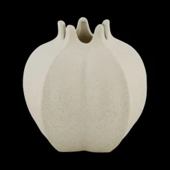 Woondecoratie|Ygo Vaas CORLIZ Laag XL Ker. Wit