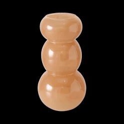 Woondecoratie|Ygo Vaas KARAMELIO Ø13 Glas L.Bruin