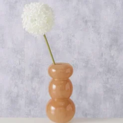 Woondecoratie|Ygo Vaas KARAMELIO Ø13 Glas L.Bruin