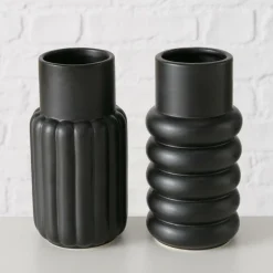 Woondecoratie|Ygo Vaas MIRRA Ker. Zwart Ass.