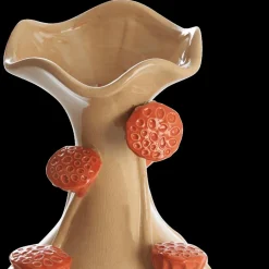 Woondecoratie|Ygo Vaas ODHALI XL Ker. Creme/Oranje