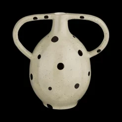 Woondecoratie|Ygo Vaas STIPS 2Oor Ker. Wit/Zwart