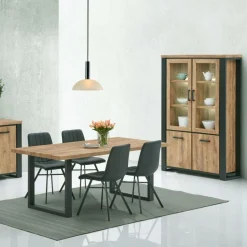 Vitrinekasten|Ygo Vitrine UXIA Houtkleur