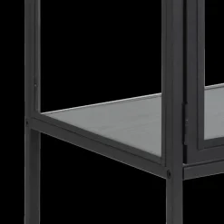 Vitrinekasten|Boekenkasten|Ygo Vitrinekast BOKSKAP Ash Black B77