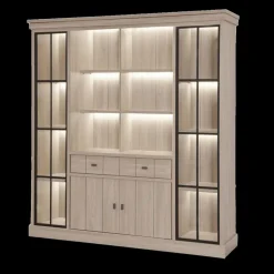 Wandrekken|Ygo Vitrinekast KARA Natural Olm B216