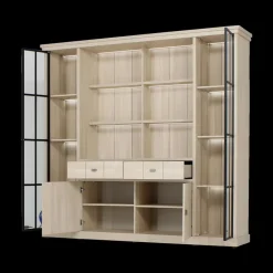 Wandrekken|Ygo Vitrinekast KARA Natural Olm B216